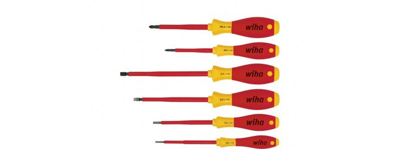 Wiha Wh-00833 Kit Screwdrivers Softfinish Electric, 6 Pieces