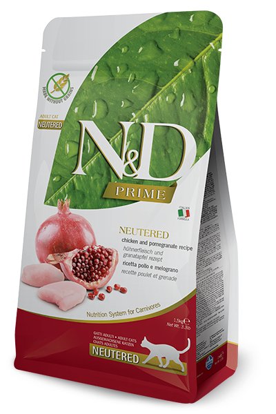 Farmina N&d Prime Cat Neutered Chicken & Pomegranate Adult - Comida Seca Gatos - 5KG