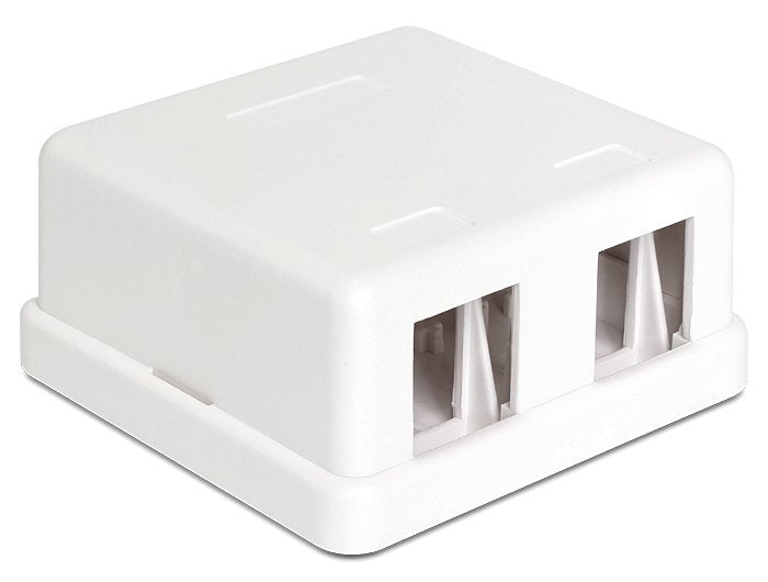 Delock Box Keystone Montada Surface 2 Ports
