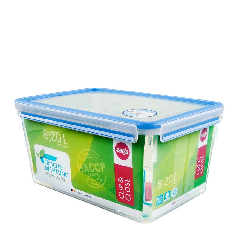 Emsa Recipiente Almacenamiento Alimentos Clip & Close 8,0 Litros 508548