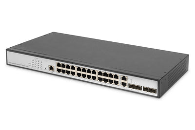 Digitus Switch Gigabit Ethernet Layer 2, 24 Ports 2 Ports Combinados RJ45/Sfp And 2 Ports Sfp Uplink — image 1