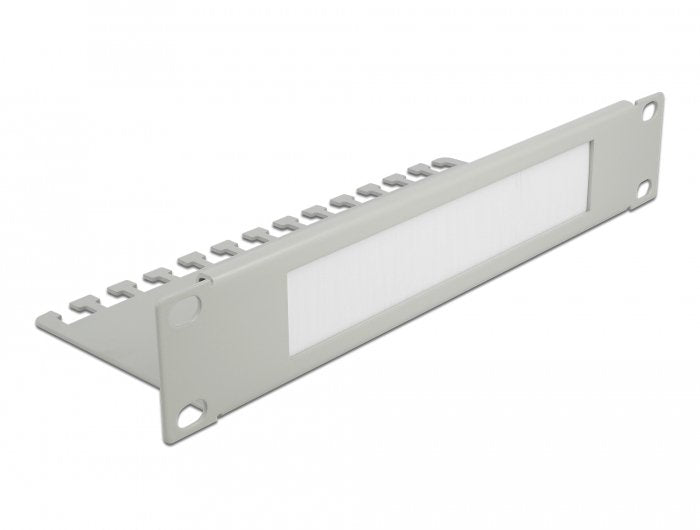 Delock 10 Barra Gestión Cables With Board Sujetadores 1 U Grey
