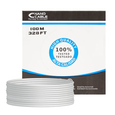Nanocable Bobina Network Cable Rigido RJ45 CAT.5E UTP AWG24 100M - Grey — image 1