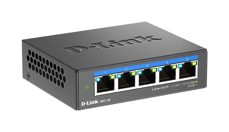 Switch D-link 5P Dms 105E 10 100 1000 2.5G DMS-105 And