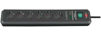 Brennenstuhl 1159540366 Base Múltiple 2M 6 Salidas AC Black — image 1