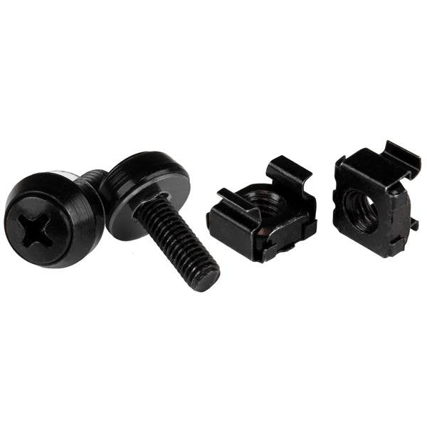 StarTech.com Paquete 50 Screws And Tuercas Enjauladas Cage Nuts M5X12MM Armarios Rack Black Screws And Tuercas