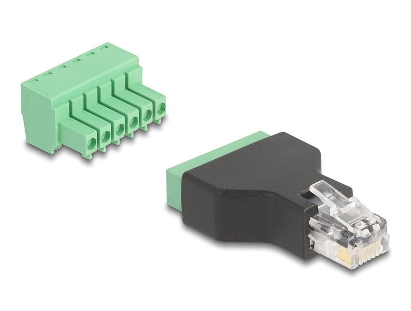 Delock 66590 Adapter RJ12 Male a Bloque Terminals 6 Pines 2 Pieces