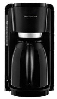 Rowenta Thermo Semi-automática Coffee Machine Filtro 1,25 L Negro Coffee Machine Filtro 1,25 L, Café Molido, 8