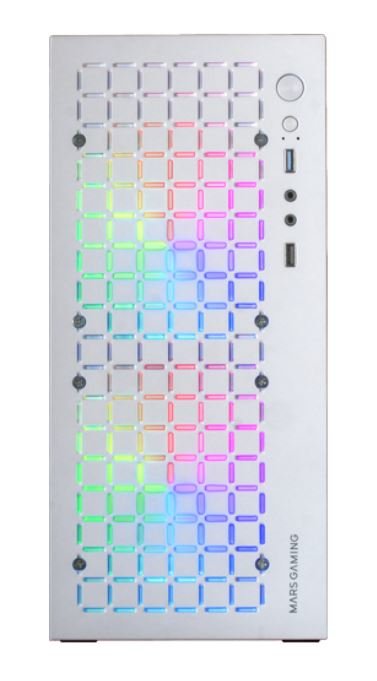 Mars Gaming Box Minitorre microATX Mccore White INT:3X3'5,3X2'5/1XUSB3.0/1XUSB2.0/ Audio In/Out/ Window Side C