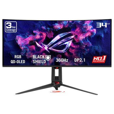 ASUS Monitor 34 3440 X 1440 Pixels Wide Quad HD Native Aspect Ratio 21:9 Qd-oled Curved 90LM0CU0-B01971 — image 1