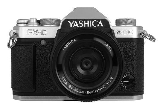 Yashica Camera Fx-d 300 Silver Simulación Film Digital