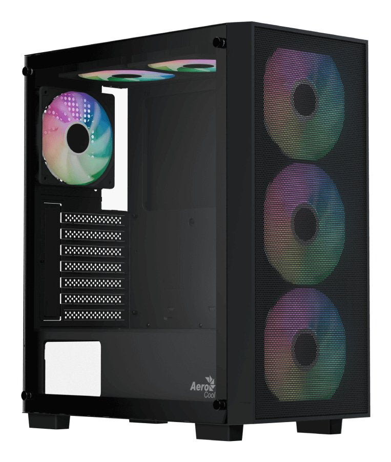 Aerocool Box ATX B509A Flow ARGB Glass Tempered Black