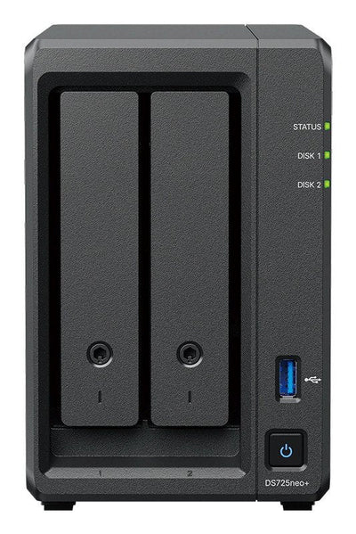 Server NAS DS725NE + 2X0HDD 2,6GHZ 1X4GB DDR4 1X1GBE 2,5GBE — image 1