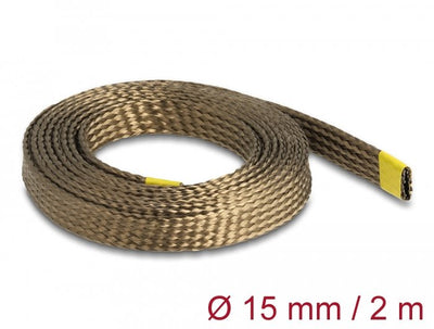 Delock Manguito Trenzado Fabricado With Fibras Basalto 2 Mx 15MM, Brown — image 1
