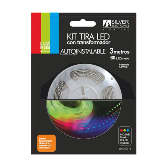 Kit Strip LED Silver Sanz 240310 3M - 7.4W - M - RGB