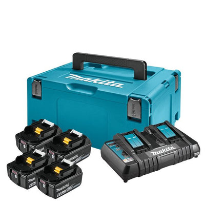 Makita 198091-4 Charger And Battery Cargable Set Of Charger And Batteries — image 1