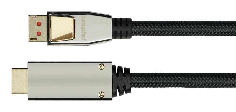Python DisplayPort 1.4 An HDMI 2.0 Cable Nylong. Black 3M