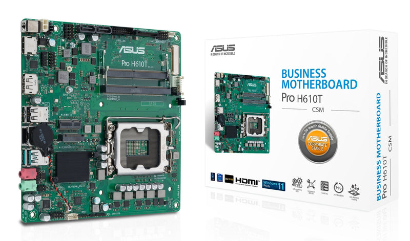 ASUS Motherboard Pro H610T-CSM INTEL,1700,DDR5,TMITX