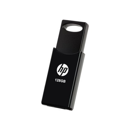 HP USB Flash Drive 128GB USB 2.0 V212W Black Cover Deslizante/Plastic HPFD212B-128 — image 1
