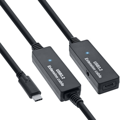 Inline® USB 3.2 GEN.1 Active Extension, USB-C Male a USB-C Female 10M — image 1