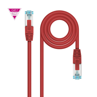 Nanocable Cable Network CAT.7 Lszh SFTP Pimf AWG26 1M - Red — image 1