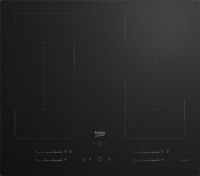 Beko HII64720QUF2T Hob, Induction, Width 59CM, 4 Cooking Zones, Touch Control, Black — image 1