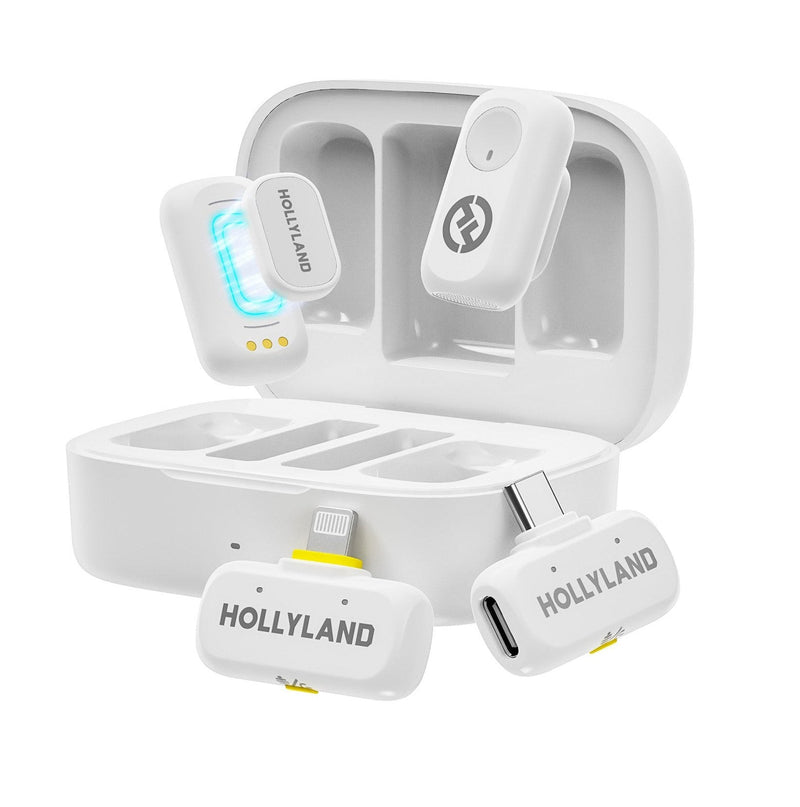 Hollyland Microphone Lark A1 Combo Solapa Wireless Omnidirectional White