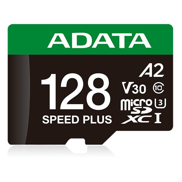ADATA Speed Plus Microsdxc 128GB, Memory Card Uhs-i U3, Clase 10, V30, A2 UD128GUI3V30A2SP-RA1