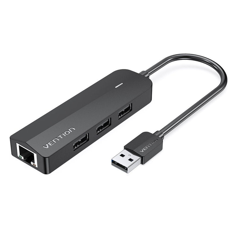 Vention Docking USB 2.0 Chpbb 3x USB 1XMICRO USB Pd 1x RJ45 Black