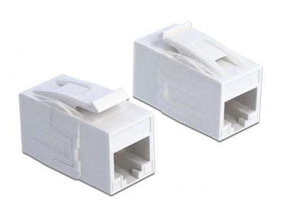 Delock 86299 Connector RJ45 Módulo Keystone Connector RJ45 CAT.6A UTP White — image 1