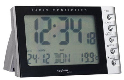 Technoline Wt 188 Despertador Watch Digital Desk Black Silver — image 1