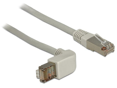 Delock 83515 Network Cable RJ45 CAT.5E Sf/UTP Acodado Hacia Arriba / Recto 1M — image 1