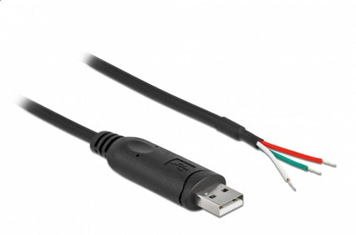 Delock Cable Adapter USB 2.0 Type a Serie RS-232 With 3 Offenen Extremos Cable 2M — image 1