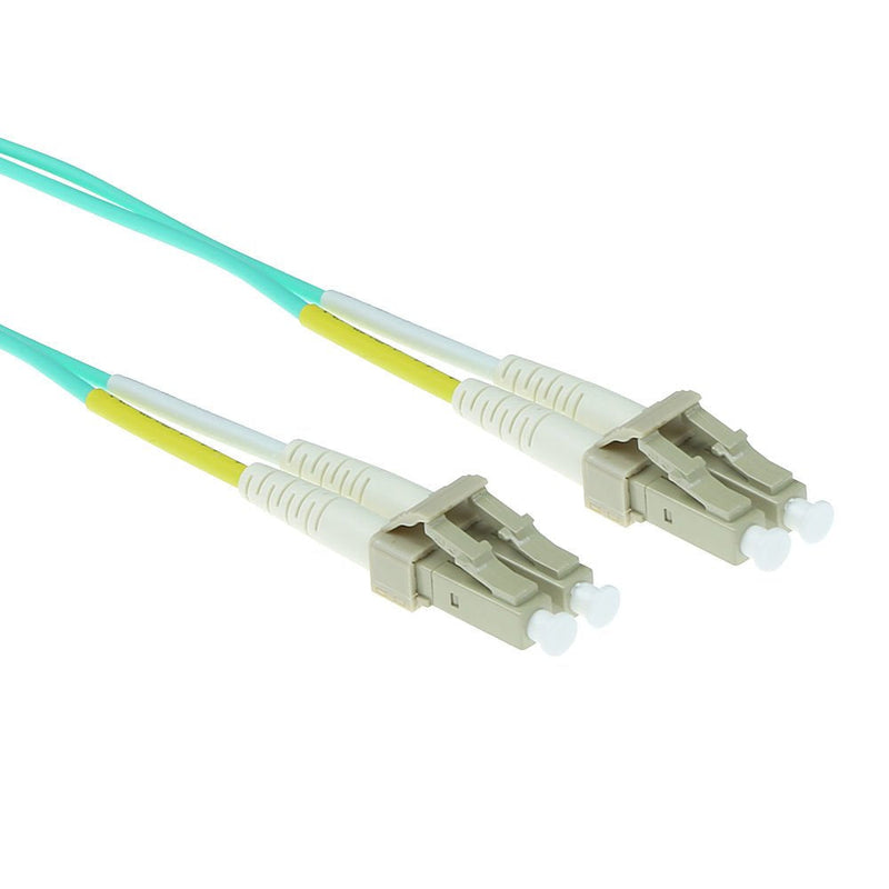 0.5 Meter Lszh Multimode 50 125 OM3 Fiber Patch Cable Duplex With Lc Connectors