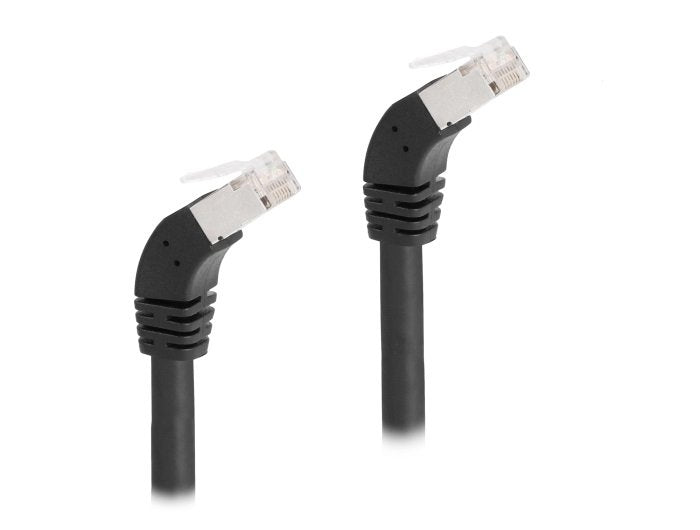 Delock 80278 RJ45 Network Cable CAT.6A S/FTP 45° Nach Unten Angular 5M Black