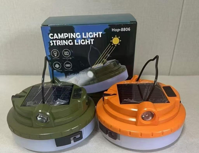 Outdoor Solar-powered Multi-function USB LED Camping Light