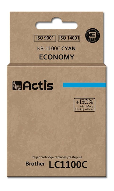 Actis Ink KB-1100C (reemplazo Brother LC1100C / 980C - Standard - 19ML - Cyan) — image 1