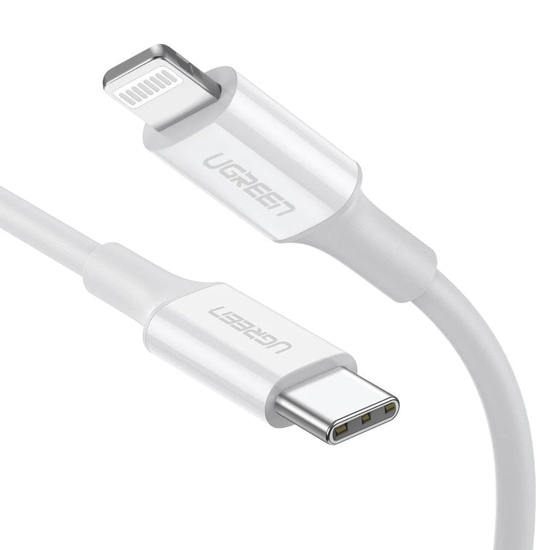 UGREEN Cable 2X1 Lightning a Type-c 1M White