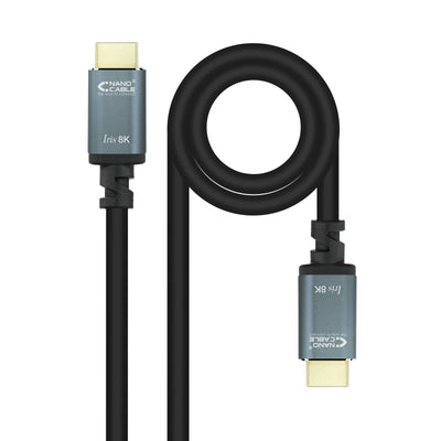 Nanocable HDMI Cable 2.1 Iris 8K Male a HDMI 2.1 Iris 8K Male 3M - Black — image 1
