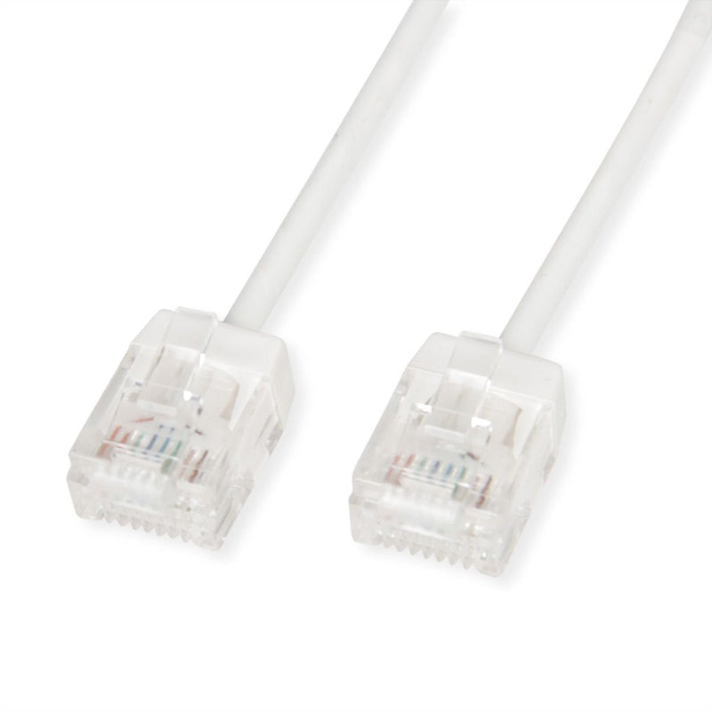 Roline UTP Datacenter Network Cable CAT.6A (class Ea), Lsoh, Slim, Extra Kurzer Plug White 3M