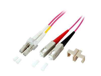 Alcasa LW-801LS4 Cable Fibre Optic 1M Lc Sc OM4 Violet — image 1