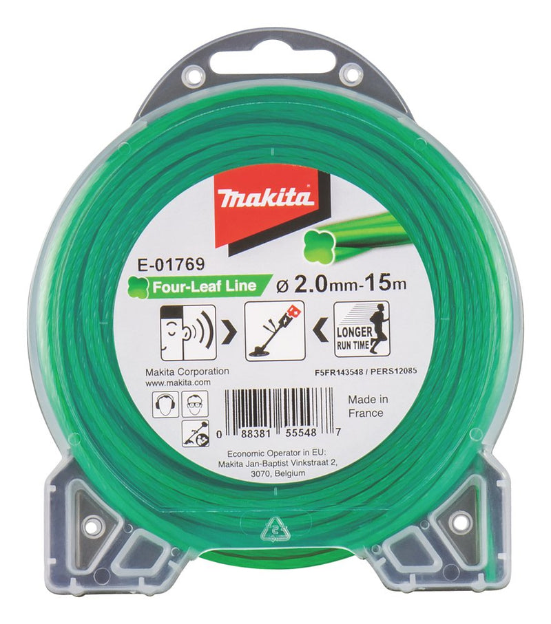 Makita E-01769 Line Siega Cuatro Hojas 2,0MM X 15M