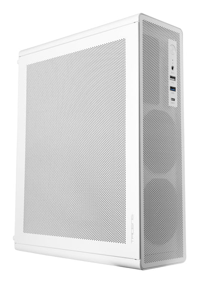 Tacens Box microATX Slim 2AEROSLIM500W 90MM Fan Paneles Mesh USB-C Colour White f.a TFX 500W — image 1