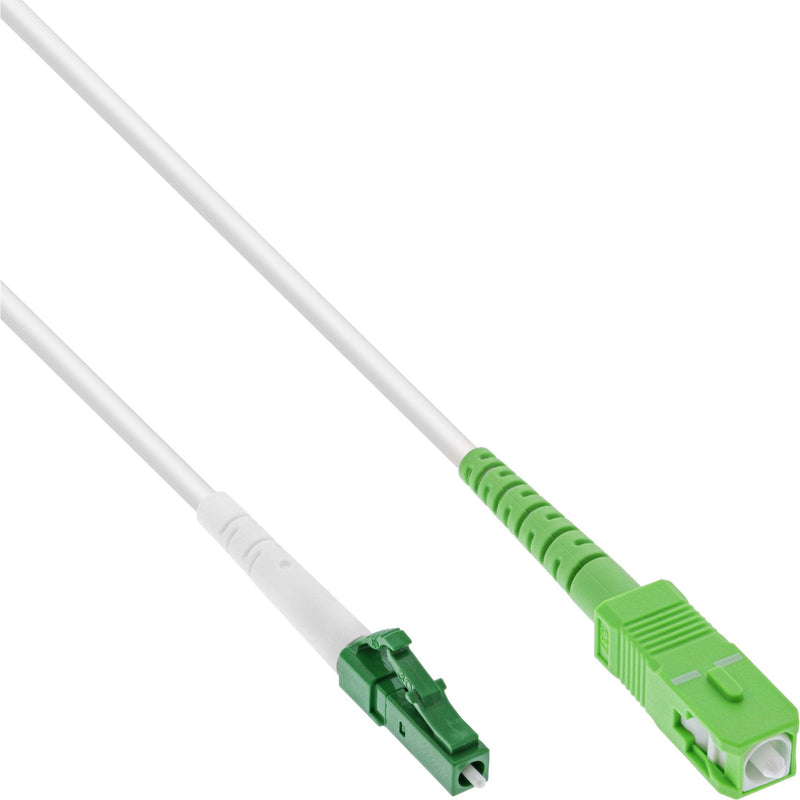 Inline Cable Símplex Fibre Optic , Ftth, Lc/Apc 8° a Sc/Apc 8°, 9/125 ?m, OS2, 1M
