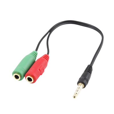 Ewent EC1640 Cable Audio 0,15M 3,5MM 2 X 3,5MM Black Green Red Ewent Cable Adapter Audio Jack 3,5/M 4PINES -2  — image 1