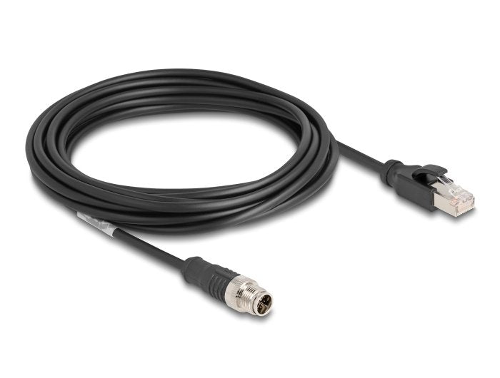 Delock 80868 Cable M12 Codificado X 8 Pin Male a RJ45 Male Pvc 5M