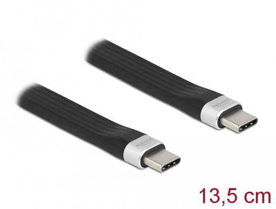 Delock Cable Flat Fpc USB-C - USB-C 13,5CM Pd 3A USB 3.2 GEN2 — image 1