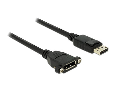 Delock Cable DisplayPort 1M M/H Black — image 1