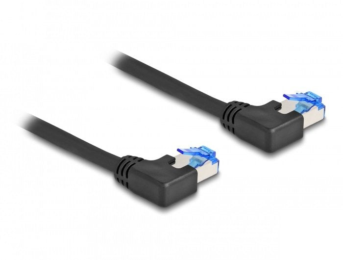 Delock 80212 Network Cable RJ45 CAT.6A S/FTP Acodado a Izquierda 3M Black