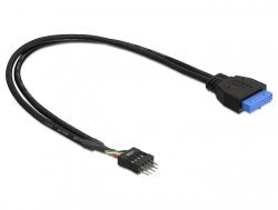 Delock Cable Connector USB 3.0 Female - USB 2.0 Male 30CM